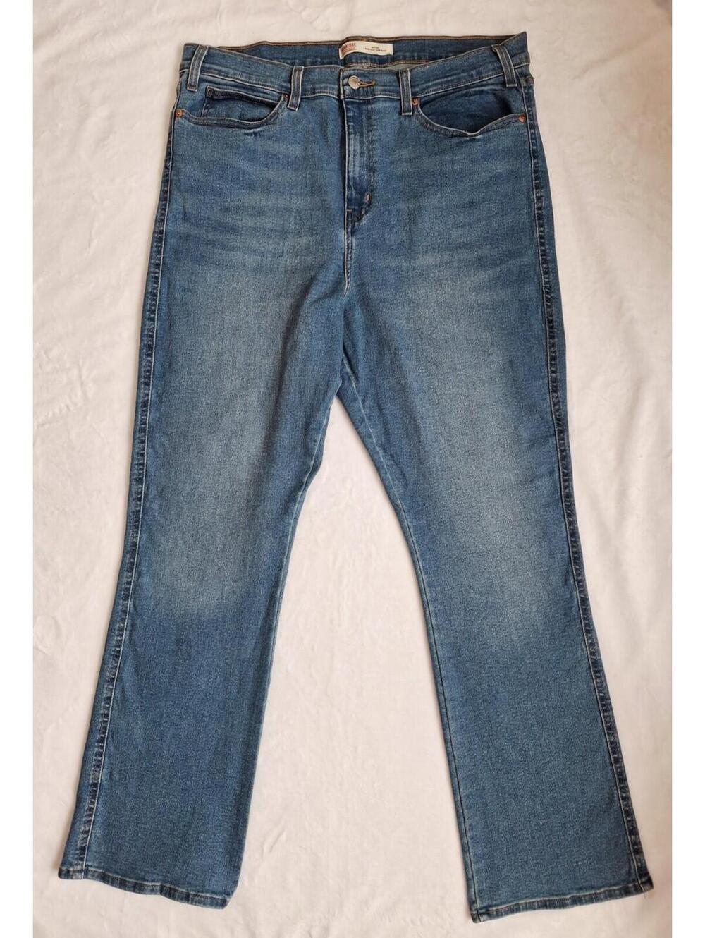 Levi Strauss Signature Heritage High Rise Kick Boot Jeans Women's 18 W34 L30